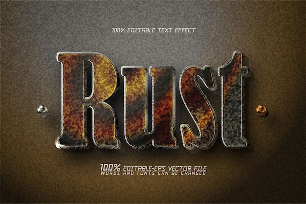Rust Text Effect