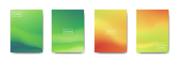 Samling av gradient bakgrunn for poster flyer banner