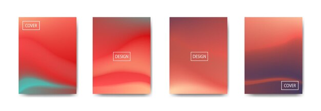 Samling av gradient bakgrunn for poster flyer banner