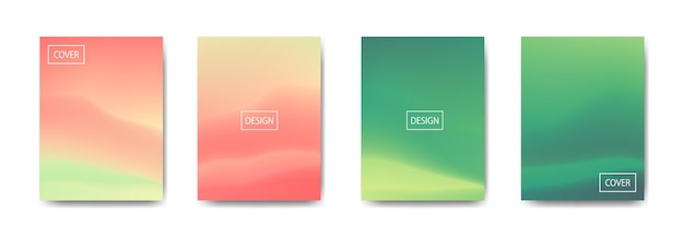Samling av gradient bakgrunn for poster flyer banner