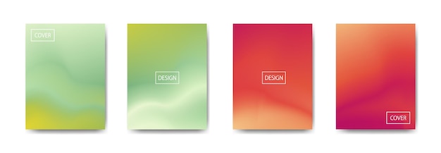 Samling av gradient bakgrunn for poster flyer banner