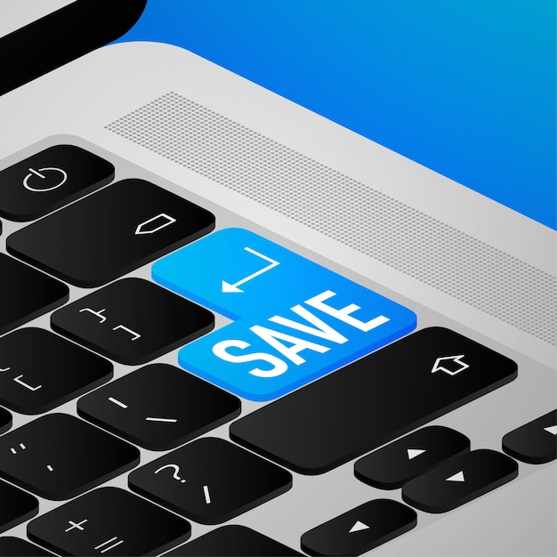 Save button great design for any purposes Vector background