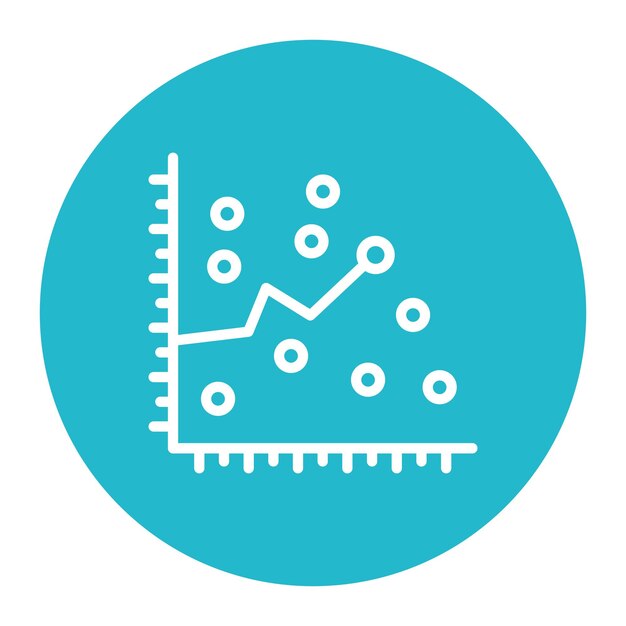 Scatter Plot icon vector image Can be used for Data Science
