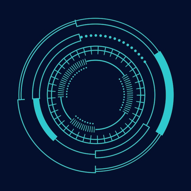 sci fi circle frame modern user interface element Technology futuristic