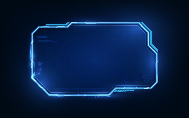 Sci fi frame cyber background