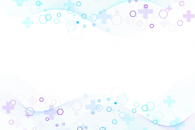 Scientific molecule background for medicine, science, technology, chemistry. Wallpaper or  with a DNA molecules.  geometric dynamic 