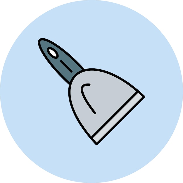 Scraper Tool Flat Illustration