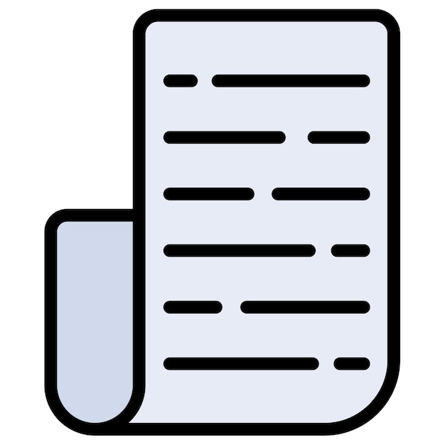 Scroll icon vector image Can be used for Documents And Files