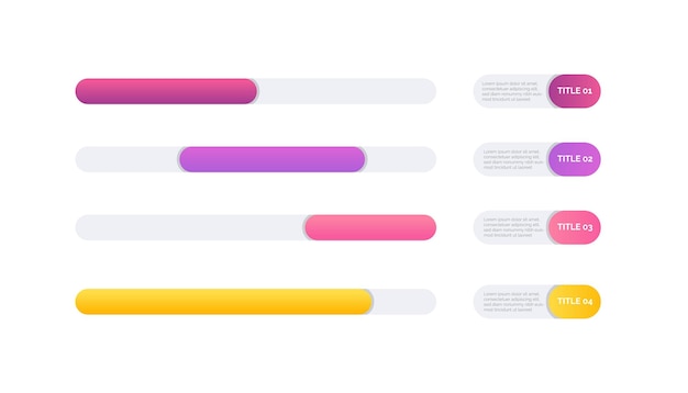 scrollbar colorful set modern design for your website