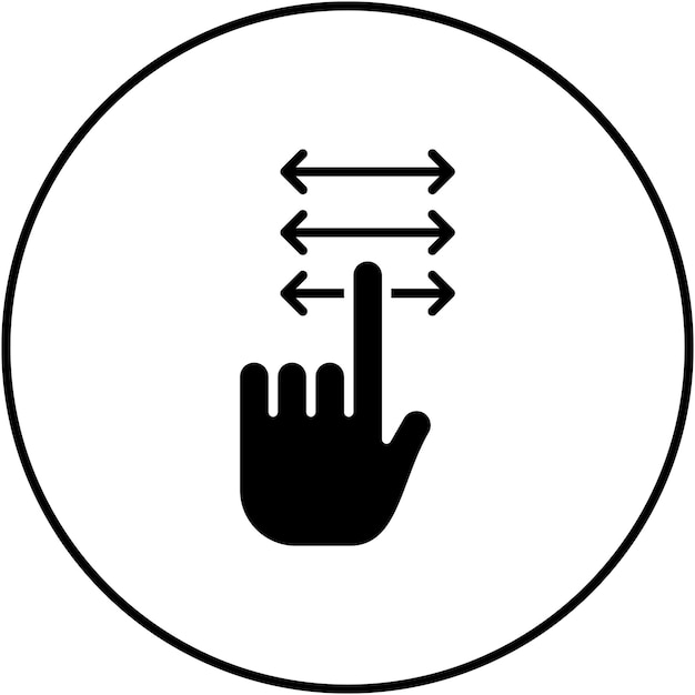 Scrolling icon vector image Can be used for User Experience