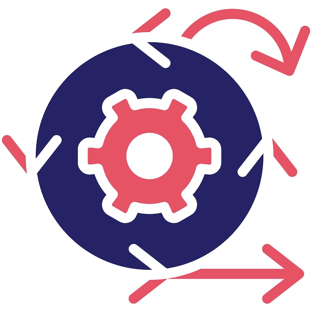 Scrum vector icon illustration of Project Management iconset