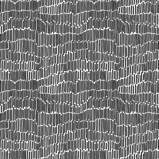 Seamless abstract pattern dashes background Decorative design freehand creative paint Texture chaotic elementVector illustration