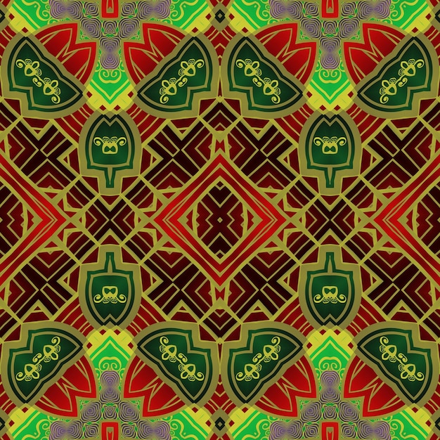seamless background pattern with a variety of multicolored lines