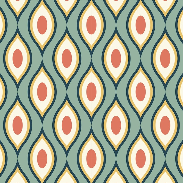 Seamless pattern in retro style
