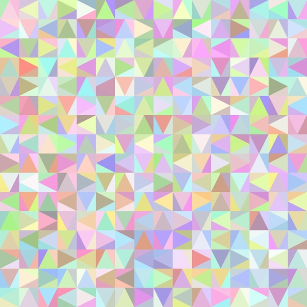 Seamless pattern mosaic structure of triangles