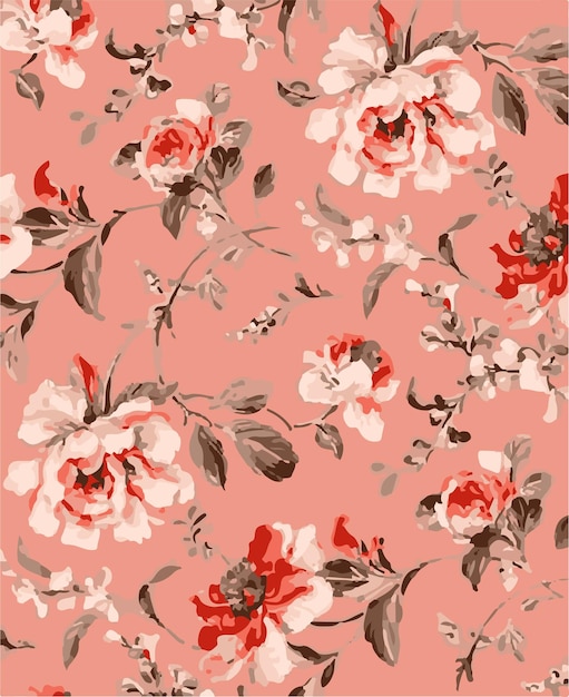 Seamless pattern of cocoa pods and flowers on dark background showcasing botanical elements