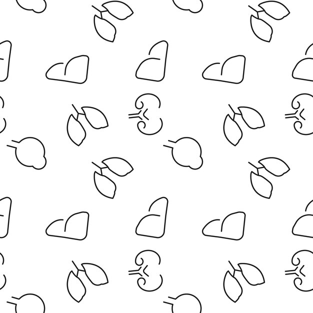 seamless pattern of internal organs suitable for shops web sites and applications media backgrounds