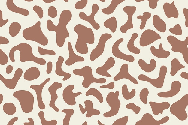 seamless pattern of organic liquid stains of the color of the year 2025 mocha mousse abstract stains