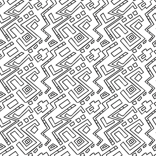 seamless pattern zentangle ornament coloring book page 