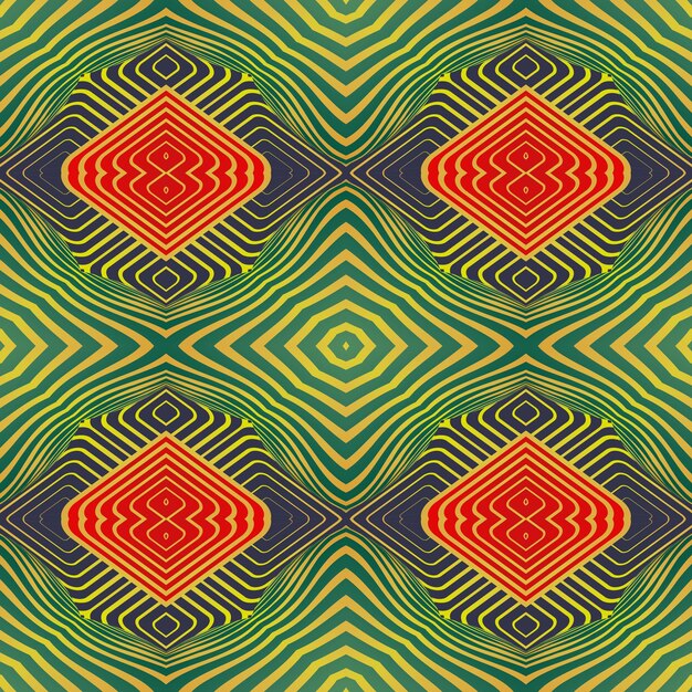 Seamless vector background with tribal motifs Print Repeating background Cloth design wallpaper