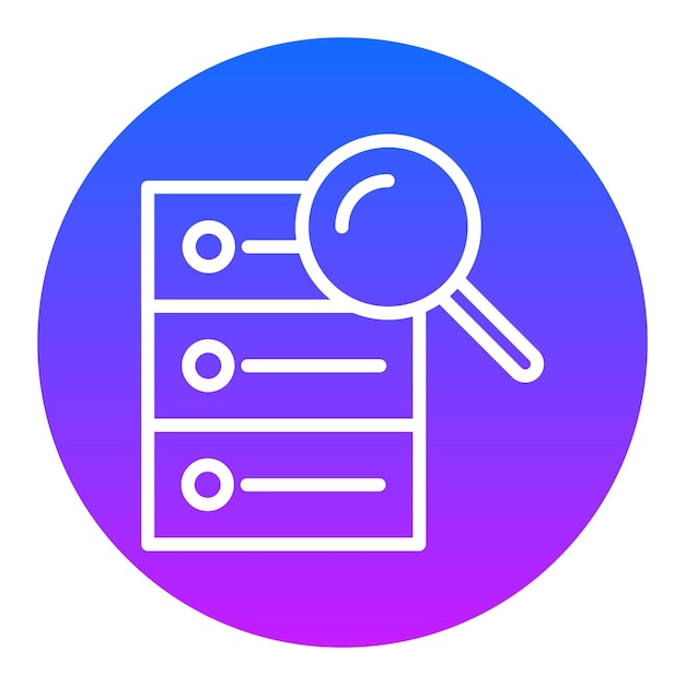 Search Database Vector Icons