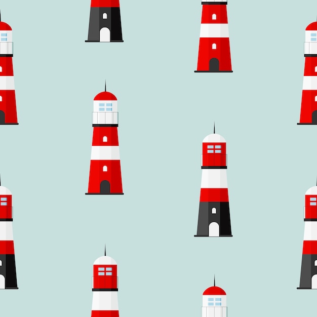 Searchlight Lighthouse towers for marine navigation