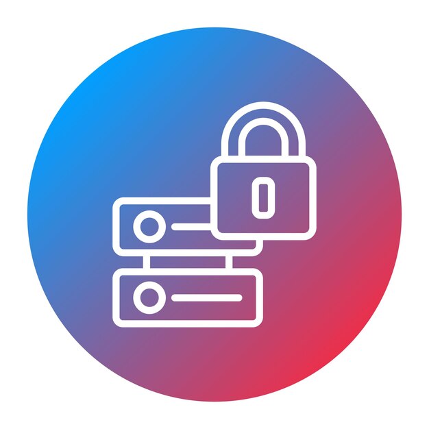 secure data icon vector image can be used for information security
