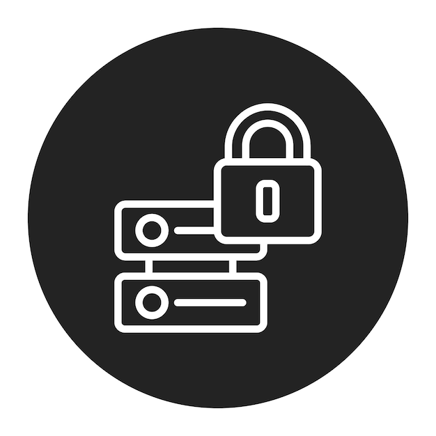 secure data icon vector image can be used for information security