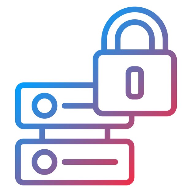 secure data icon vector image can be used for information security
