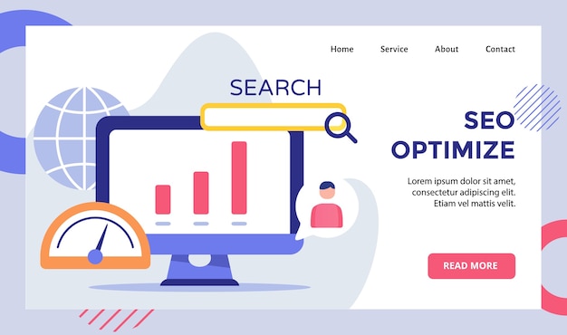SEO optimaliser diagram på skjermmonitor datamaskin