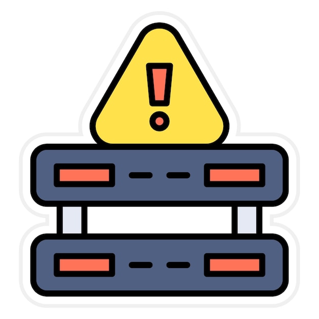 Server Down icon vector image Can be used for Cyber Security