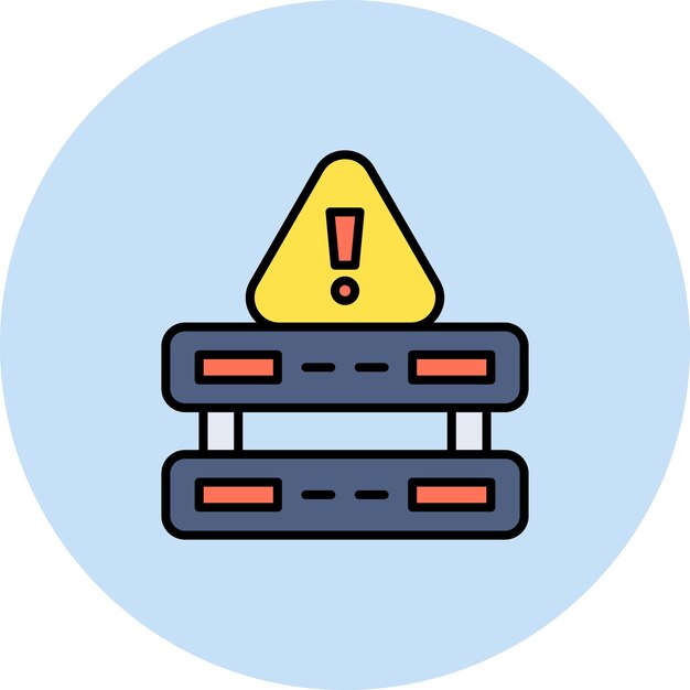 Server Down icon vector image Can be used for Cyber Security