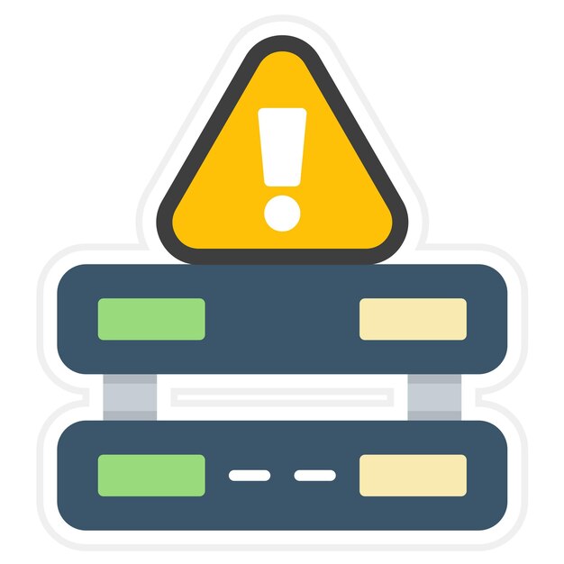 Server Down icon vector image Can be used for Cyber Security
