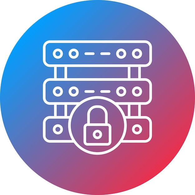 Server Security icon vector image Can be used for Protection and Security