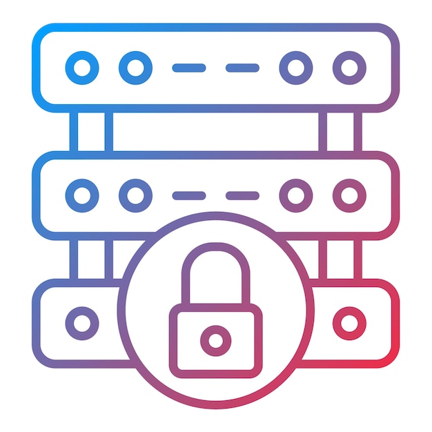 Server Security icon vector image Can be used for Protection and Security