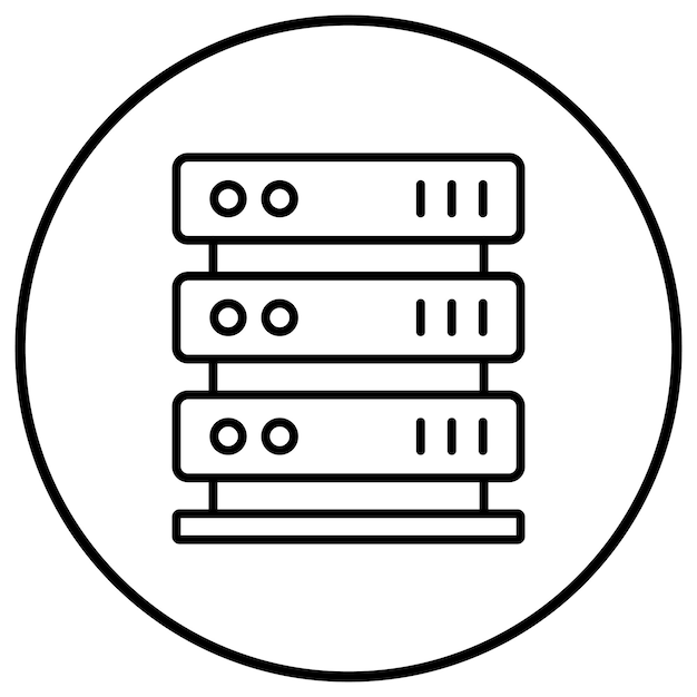 server vector icon can be used for computer and hardware iconset