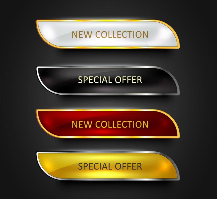 Set button on black background