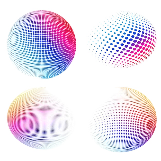 set design elements symbol editable halftone frame dot circle pattern on white background vector illustration eps 10 frame with black random dots round border icon using halftone circle dots text