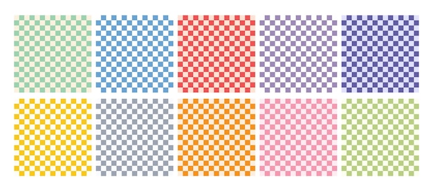 set of checkerboard patterns