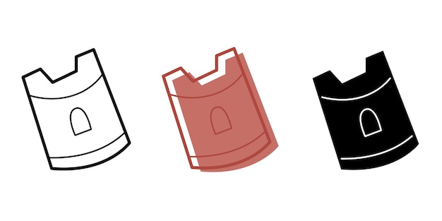 Set with sandbox mold in the shape of a castle in different colors Clip art for your projects