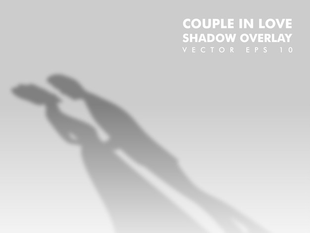 shadow of a couple in love