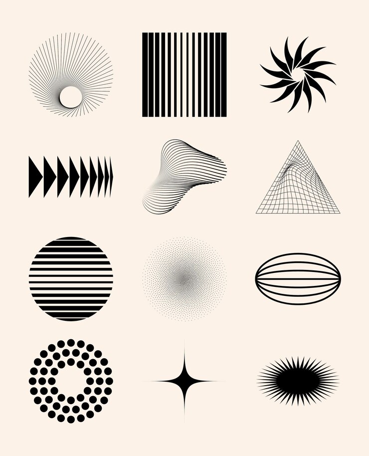 Vektor shape element asset abstract symbol y2k geometric icon