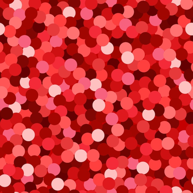 Shimmer seamless pattern with red glitter confetti