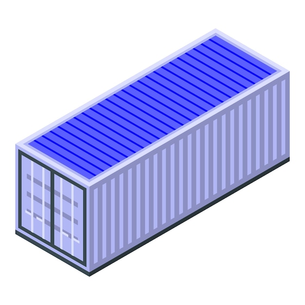 ship cargo container icon isometric of ship cargo container vector icon for web design isolated on white background