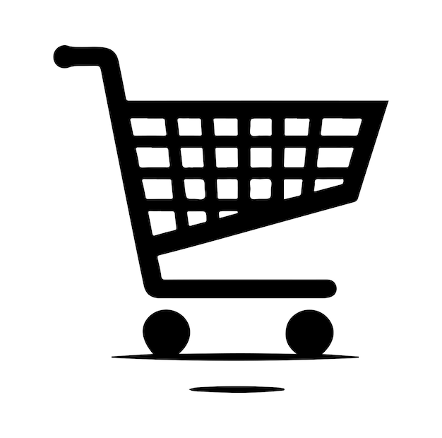 Shopping cart silhouette Vector