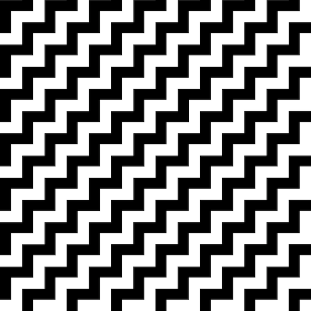 Sikksakkmønster. Moderne stilig tekstur. Gjentakende geometriske fliser med volum diagonal sikksakk