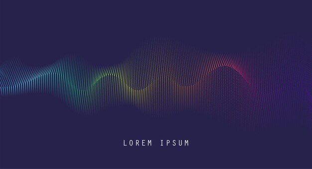 simple abstract background halftone effect. minimal design soundwave dots pattern