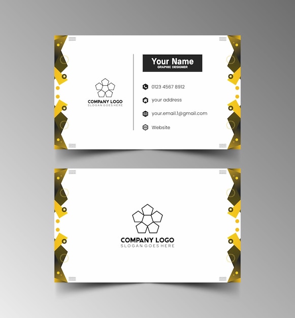 simple design mockup name and id card 10