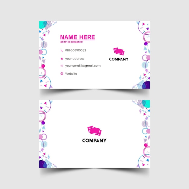 simple design mockup name and id card 6