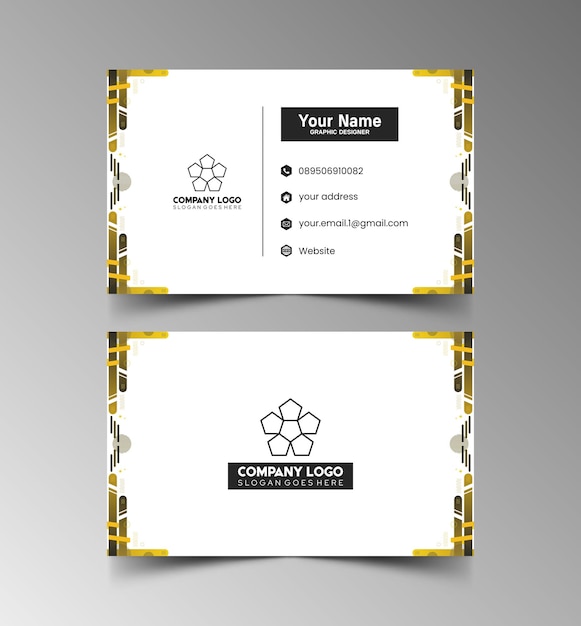 simple design mockup name and id card 8